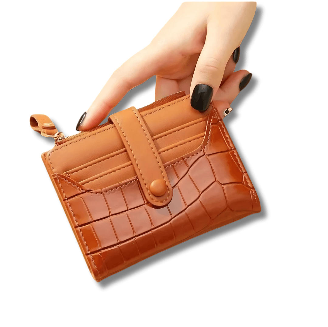 Women Short Wallet - Luxury Compact Fashion Leather Wallet - WWC011