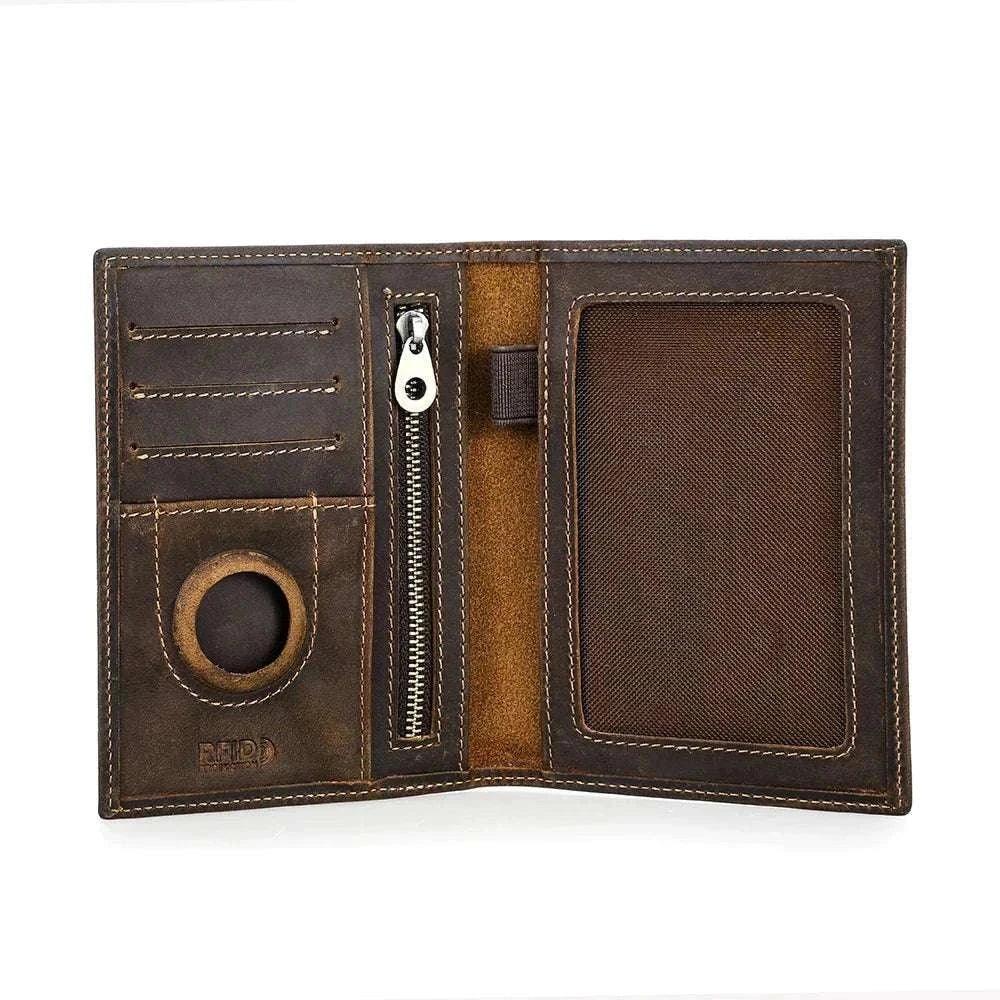 Genuine Leather Passport Holder Travel Wallet
RFID and Airtag - BagsClub