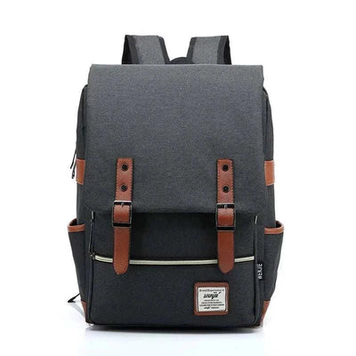 Vintage Canvas 16" Laptop Travel Backpack | Stylish School Bag