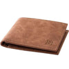 Leather Wallet with Zipper, Card Holder and Coin Pocket - BagsClub