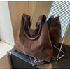 Vintage suede shoulder bag: Stylish Women's Fashion Accessory - BagsClub