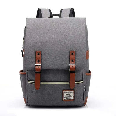 Vintage Canvas 16" Laptop Travel Backpack | Stylish School Bag