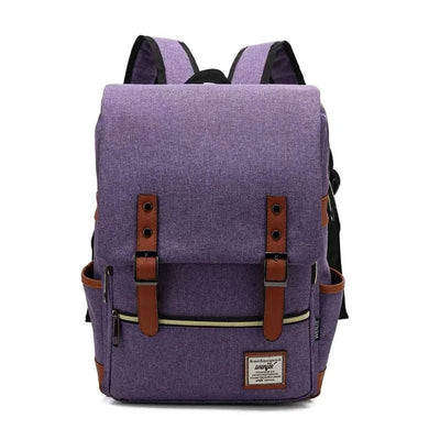 Vintage Canvas 16" Laptop Travel Backpack | Stylish School Bag