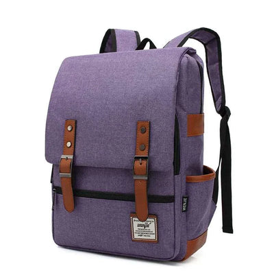 Vintage Canvas 16" Laptop Travel Backpack | Stylish School Bag