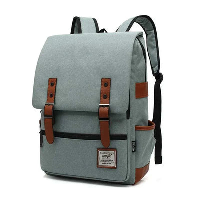 Vintage Canvas 16" Laptop Travel Backpack | Stylish School Bag