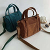 Handbag Leisure Women Canvas Small Shoulder Bag | Vintage Corduroy - BagsClub