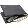 Leather Wallet with Zipper, Card Holder and Coin Pocket - BagsClub