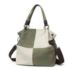 Canvas retro bag for women, stylish and spacious hand or shoulder accessory, made of durable canvas with a minimalist design.