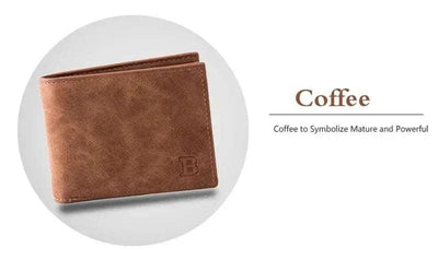 Leather Wallet with Zipper, Card Holder and Coin Pocket - BagsClub