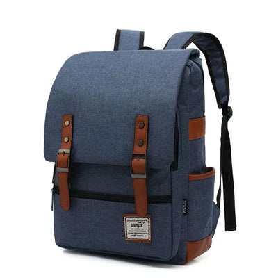 Vintage Canvas 16" Laptop Travel Backpack | Stylish School Bag