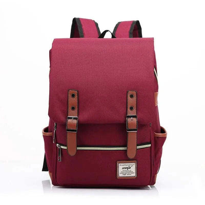 Vintage Canvas 16" Laptop Travel Backpack | Stylish School Bag