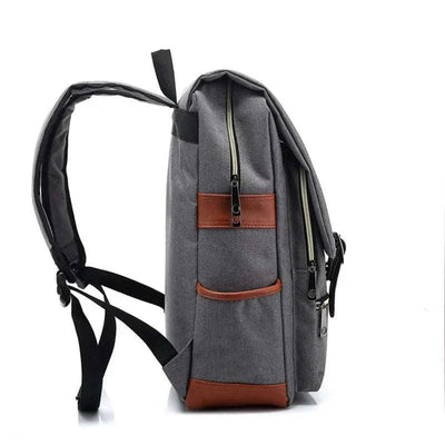 Vintage Canvas 16" Laptop Travel Backpack | Stylish School Bag