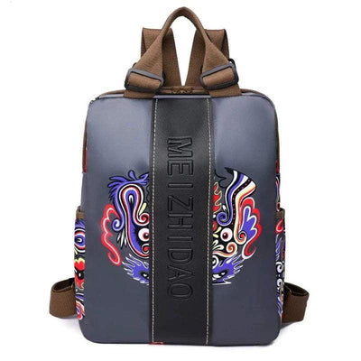 Fashion Designer Canvas Backpack - Women's Stylish School Bag